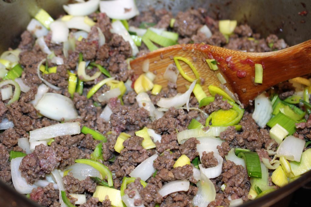 AIP Paleo Hamburger "Fauxtato" Leek Soup. Quick & Delicious! Perfect for those cold winter nights! www.thehealthnutmama.com