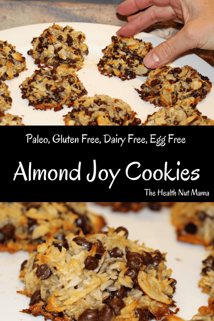 Paleo Almond Joy Cookies! Gluten Free, Dairy Free! So easy & delicious! Slap your mama good! www.thehealthnutmama.com