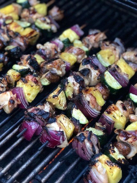 AIP Paleo Hawaiian Chicken Kebabs www.thehealthnutmama.com 