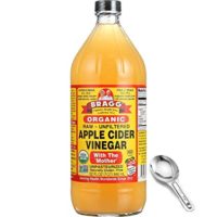 Bragg Organic Apple Cider Vinegar 32 Oz - With The Mother - Usda Certified Organic - Raw - All Natural, W/Measuring Spoon