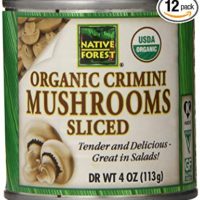 Native Forest Organic Sliced Crimini Mushrooms, 4 Ounce Cans (Pack of 12)