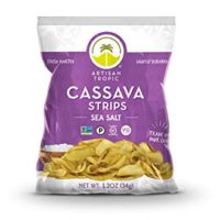 Artisan Tropic Cassava Strips - Your Tasty and Healthy Snack Alternative - Paleo, Gluten Free, Vegan, Non-GMO - Made With Sustainable Palm Oil (Sea Salt, 1.2 oz|16 pack)